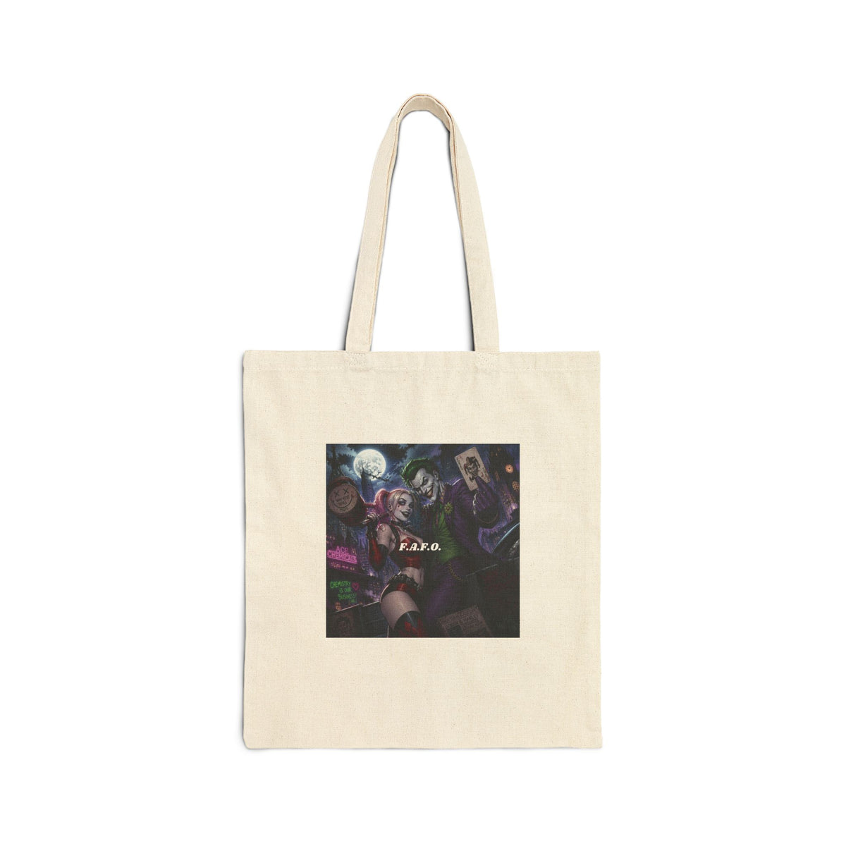 Anime Rock Band Canvas Tote — 'K/DA' Inspired K-Pop Gaming Print