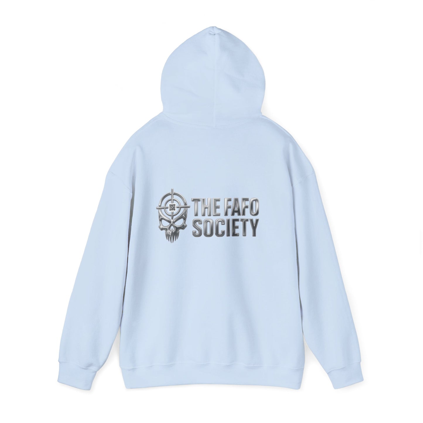FAFO Society Hoodie — "God Bless Kick Rocks FAFO" Praying Hands Graphic