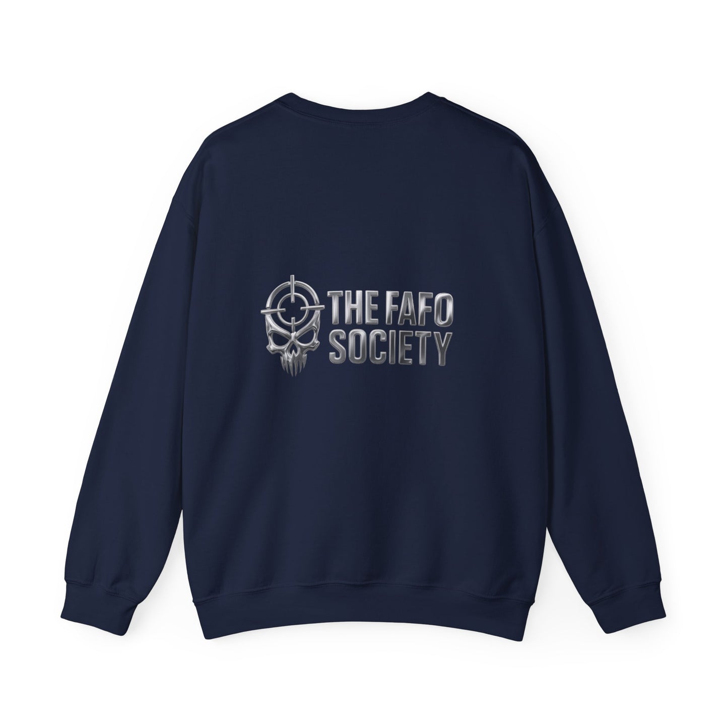 FAFO Raised Fist Chair Crewneck Sweatshirt — Bold Protest Graphic