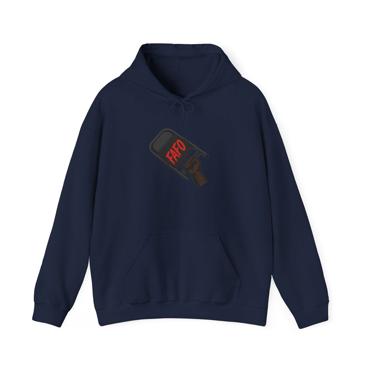 FAFO Protest Hoodie — Bold Graphic Hoodie with Raised Fist Sign