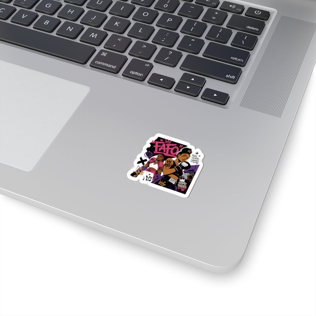 FATO Boxing Crew Kiss-Cut Sticker — Empowered Female Boxer Graphic