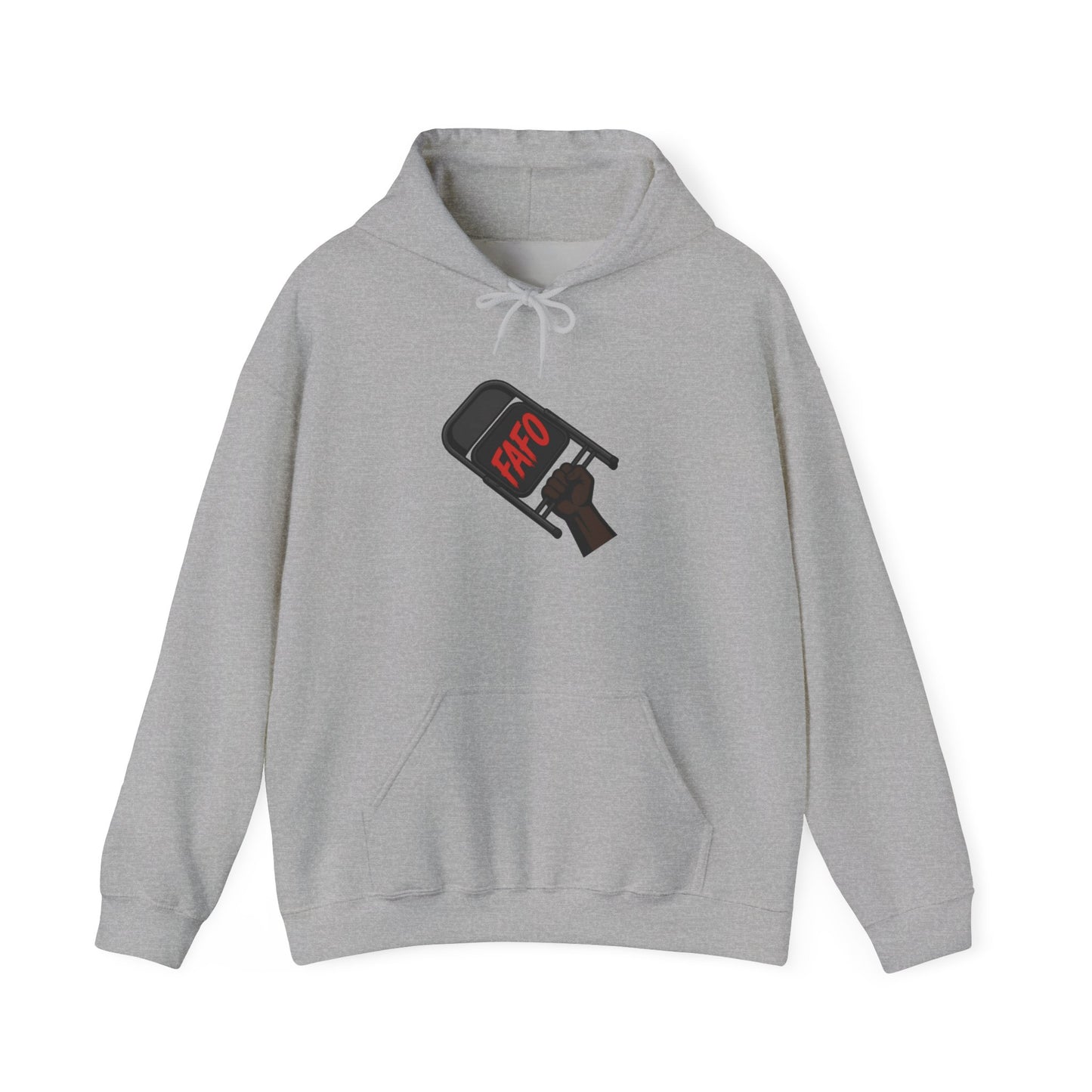 FAFO Protest Hoodie — Bold Graphic Hoodie with Raised Fist Sign