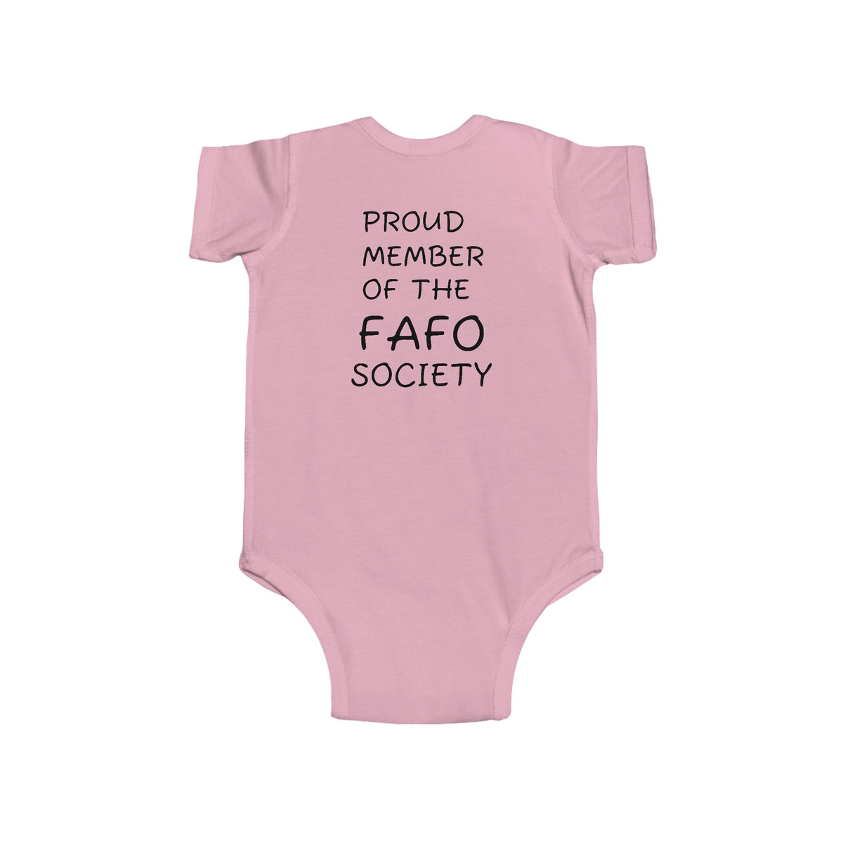 Infant Bodysuit — "Proud Member of the FAFO Society" Cute Baby Onesie with Vintage Camper Graphic