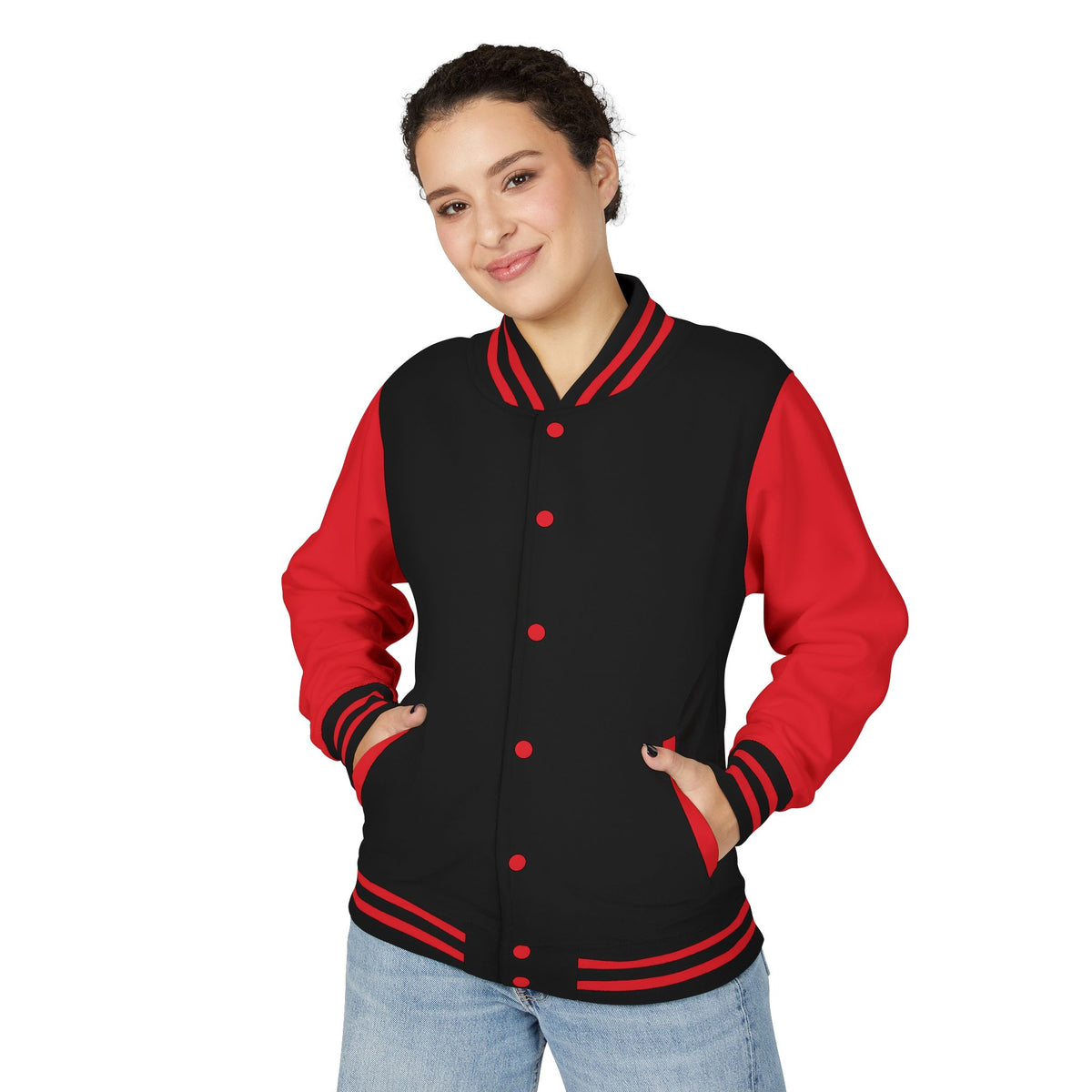 Letterman Jacket — Retro Graphic Back Patch