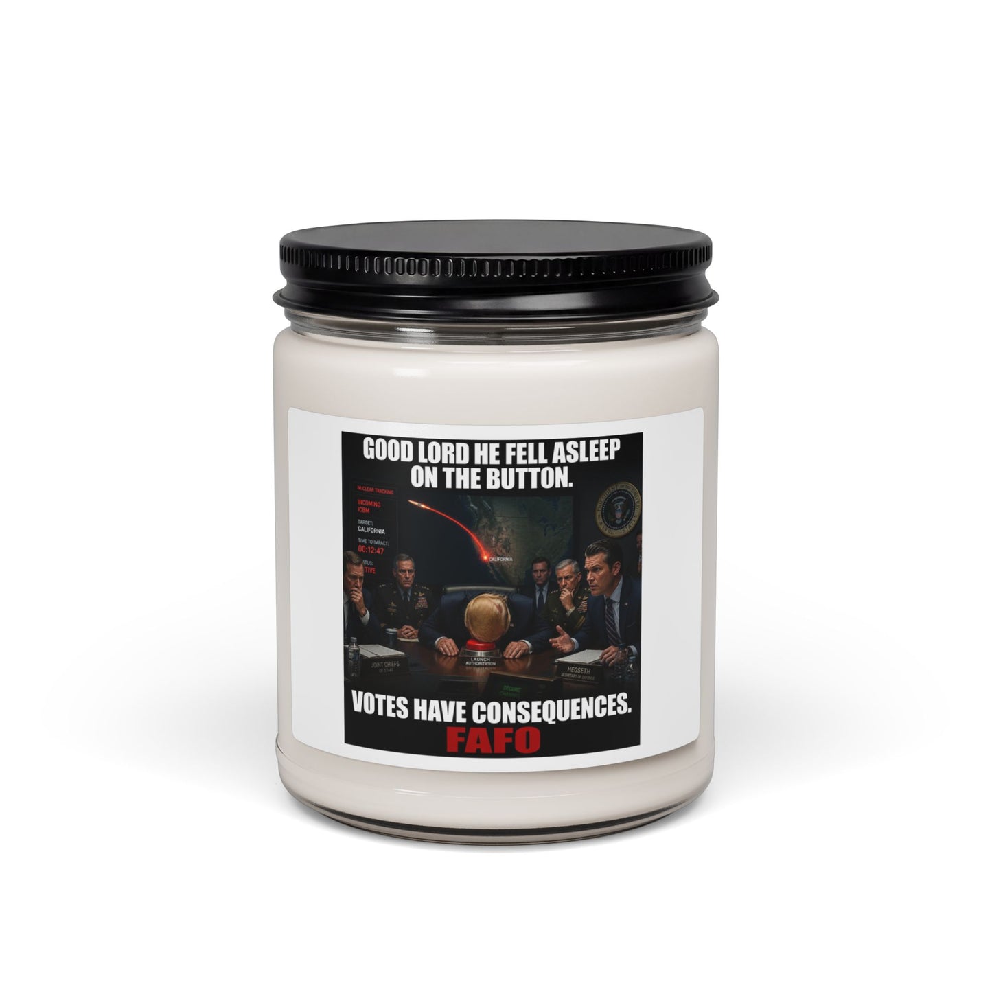 Soy Candle — "Votes Have Consequences" Political Novelty Candle (9 oz)