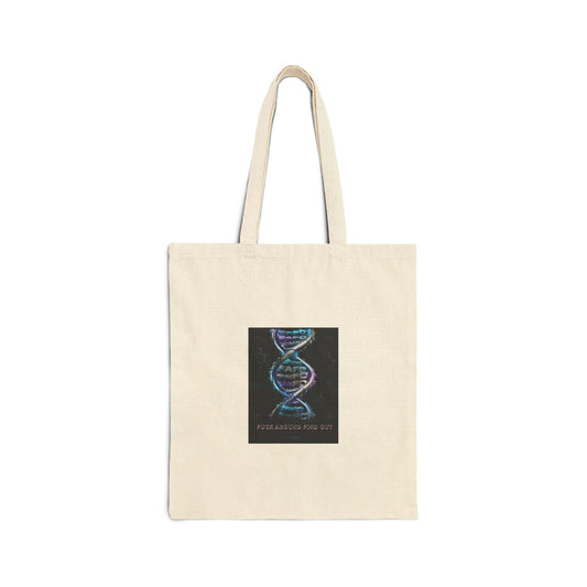 DNA Double Helix Canvas Tote Bag – Science Lover Eco Grocery Tote