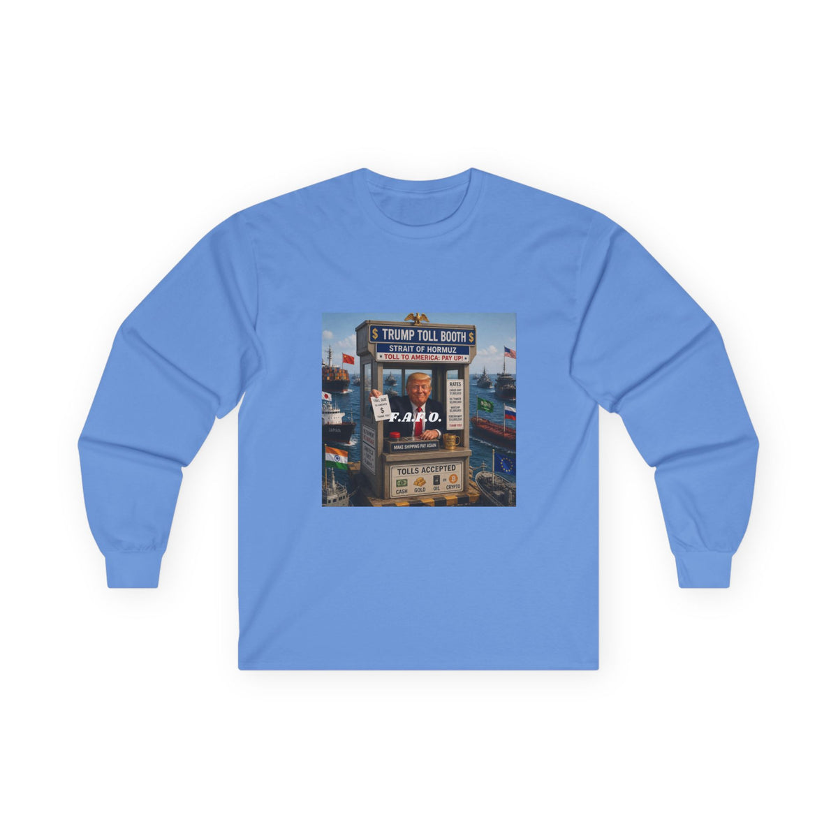 The FAFO Society Long Sleeve Tee — Vintage Carnival Ticket Booth Graphic