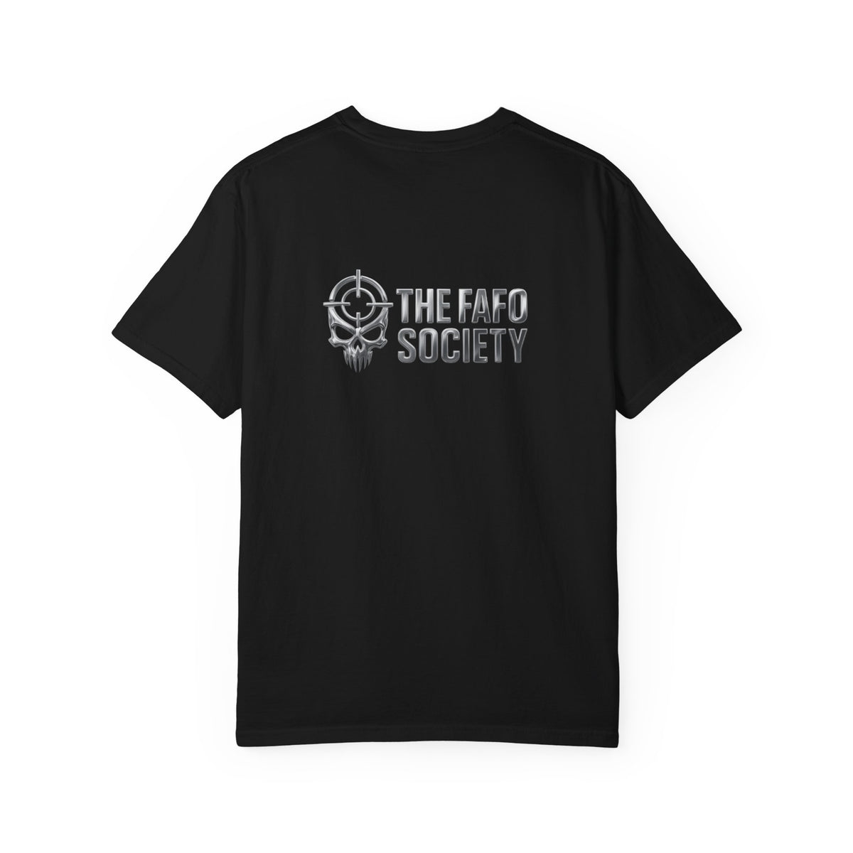 Dark Urban Noir T-Shirt — 'The Fafo Society' Skull Logo Tee