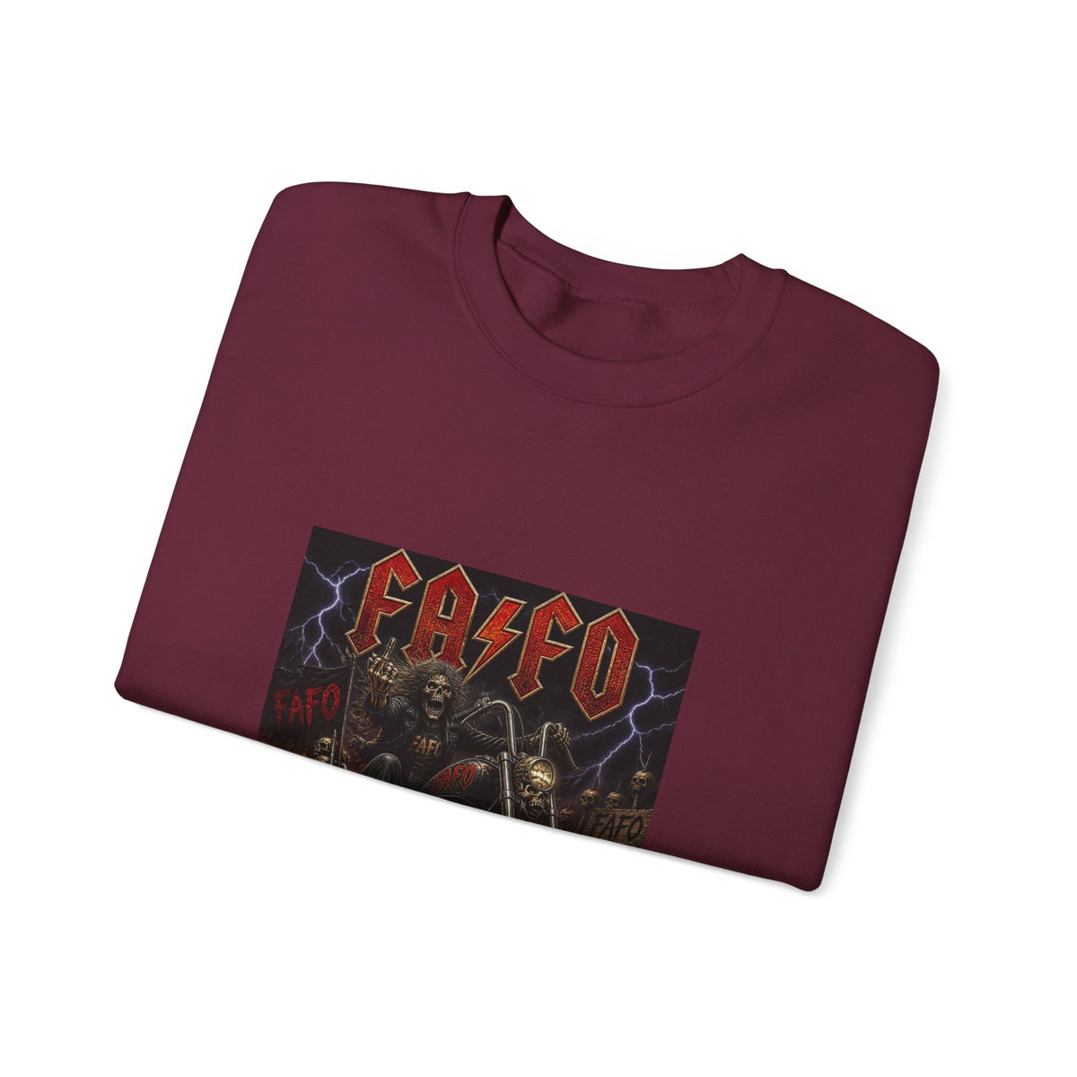 FAFO Society Biker Crewneck Sweatshirt