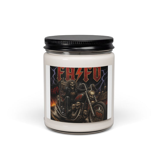 Heavy Metal Motorcycle Candle — Scented Soy 9oz (PHIFU Band Art)
