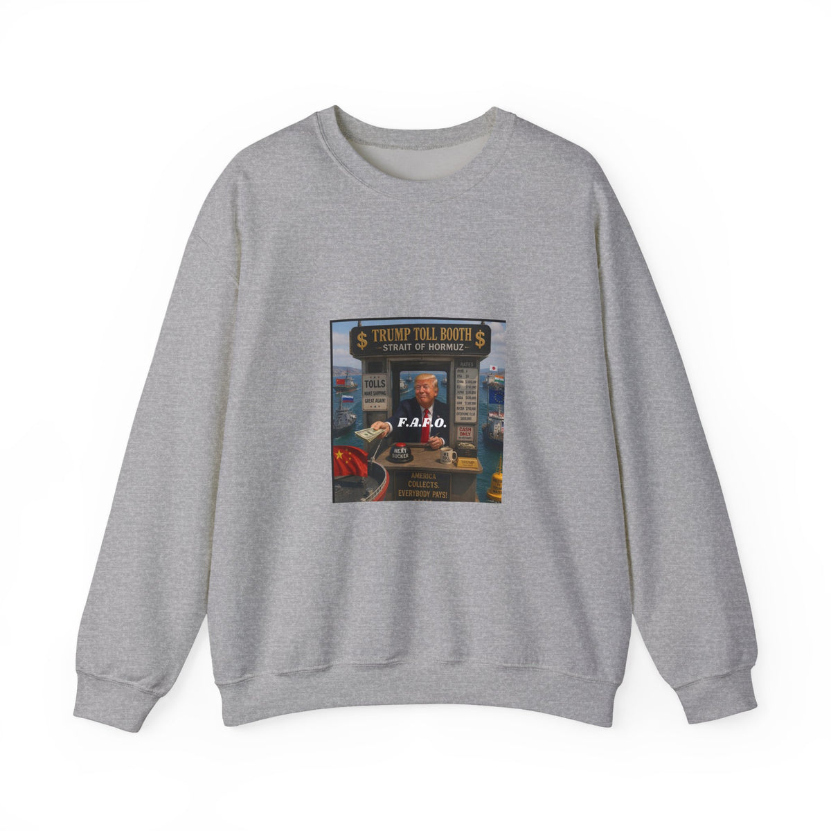 Vintage Arcade Poster Sweatshirt — "Realistic Tour Nights" Retro Gaming Crewneck