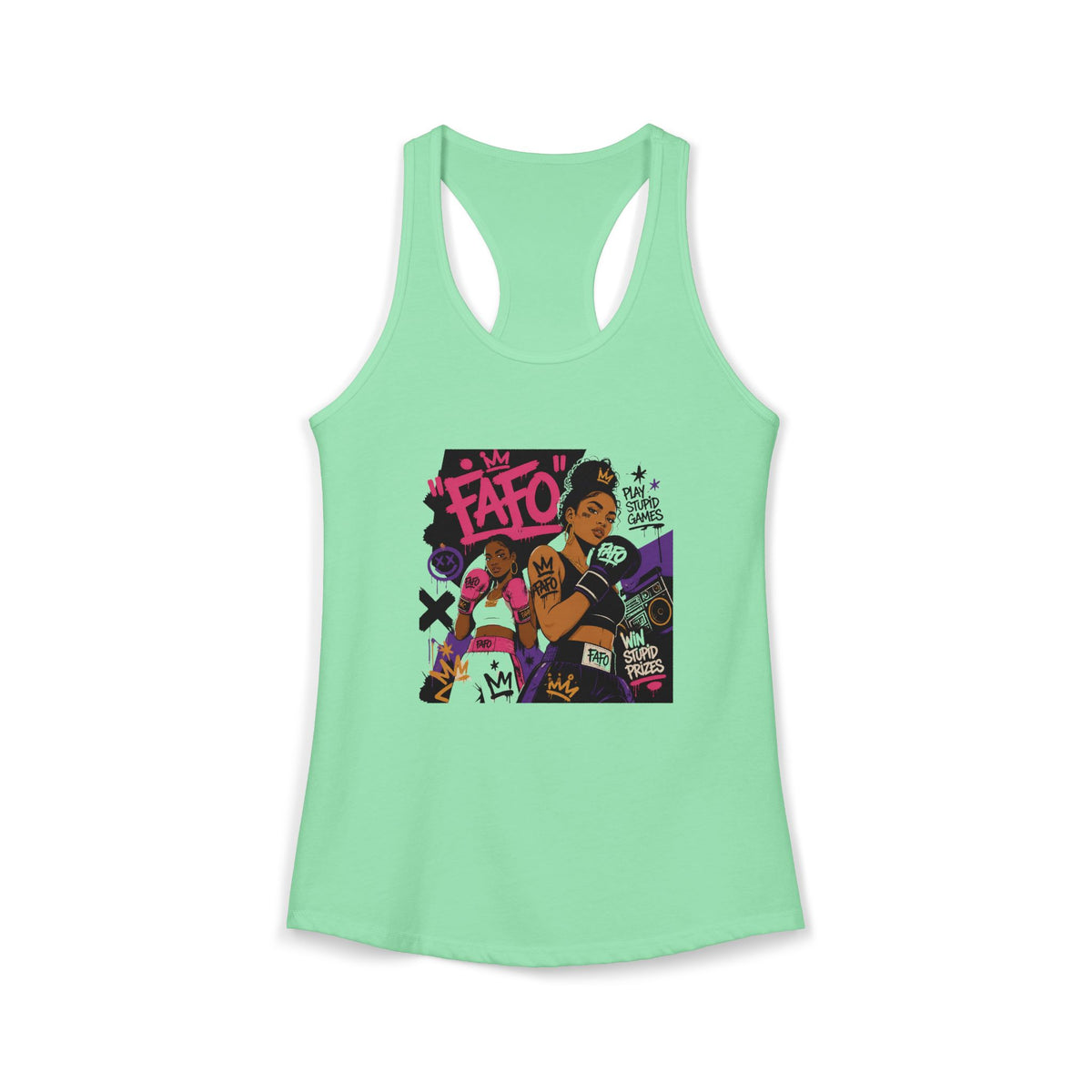 Women's sexy sassy FAFO Racerback Tank