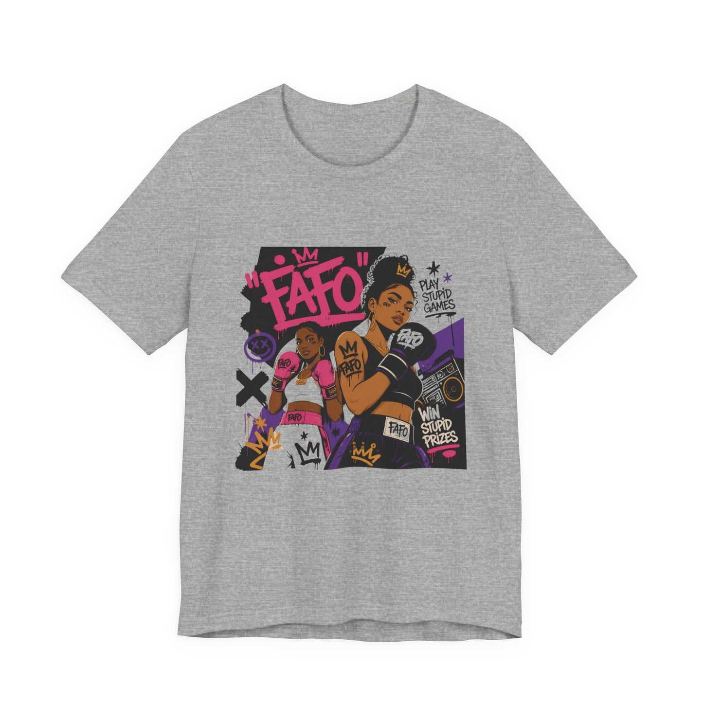 White Tee — 'Fate' Anime-Style Graphic T-Shirt