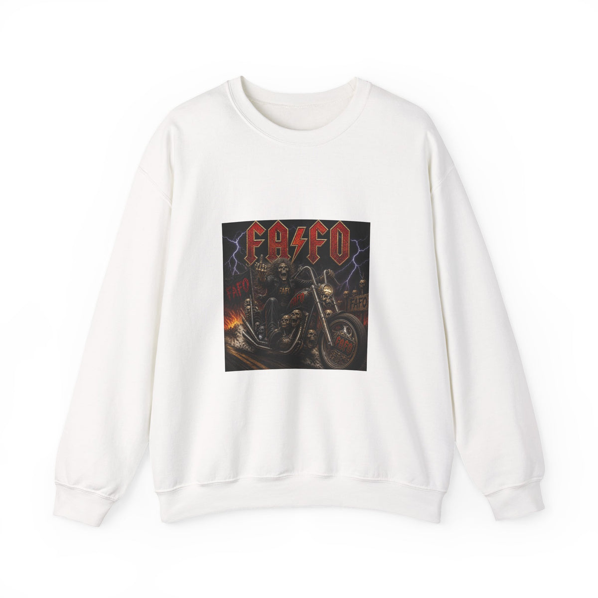 FAFO Society Biker Crewneck Sweatshirt