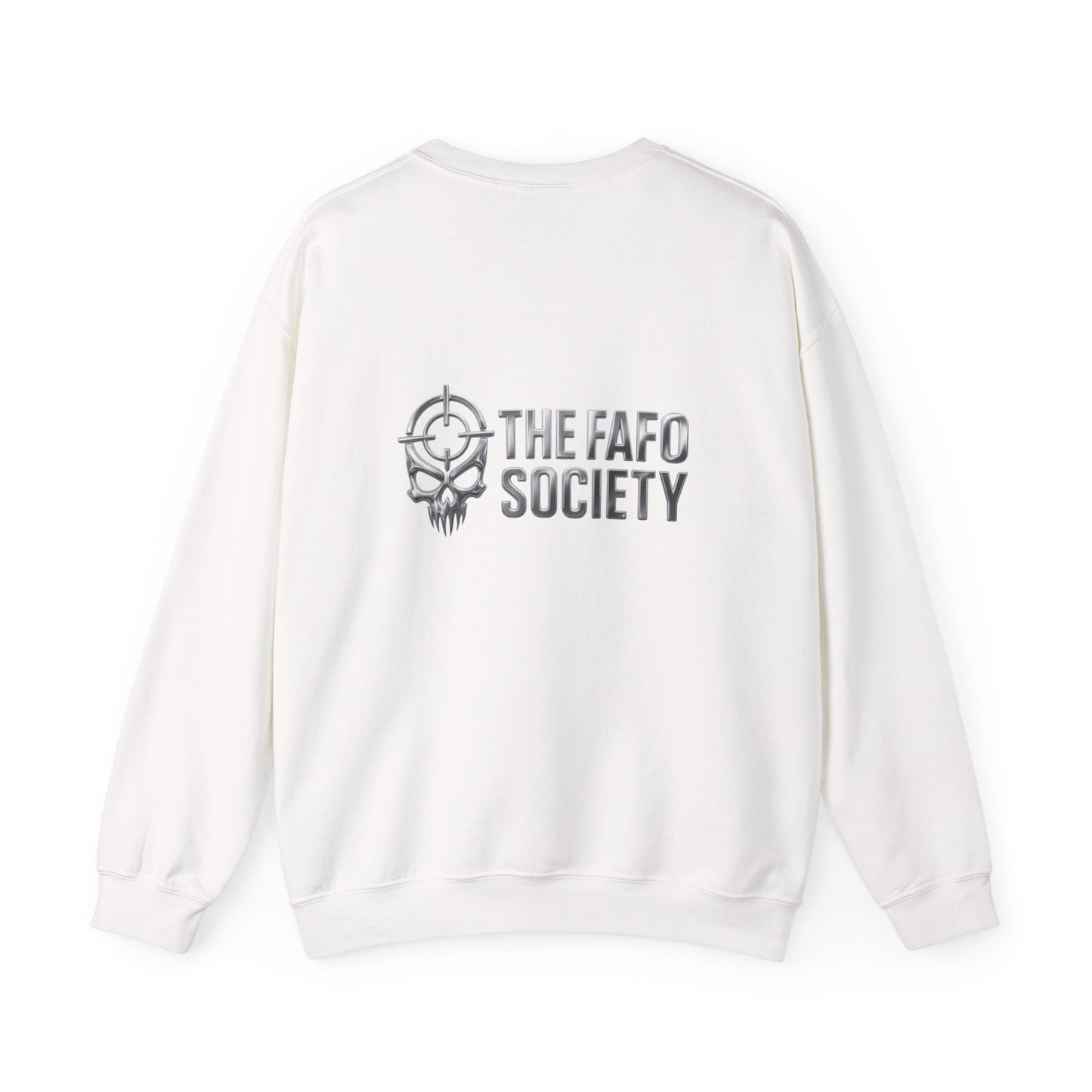 Crewneck Sweatshirt — “Good Lord He Fell Asleep on the Button” Political Meme Design