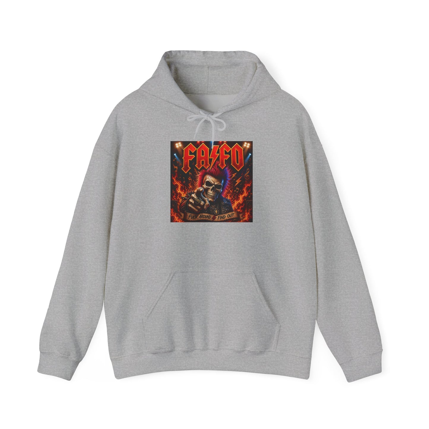 Skull Flames Hoodie — Retro Red Devil Graphic Pullover