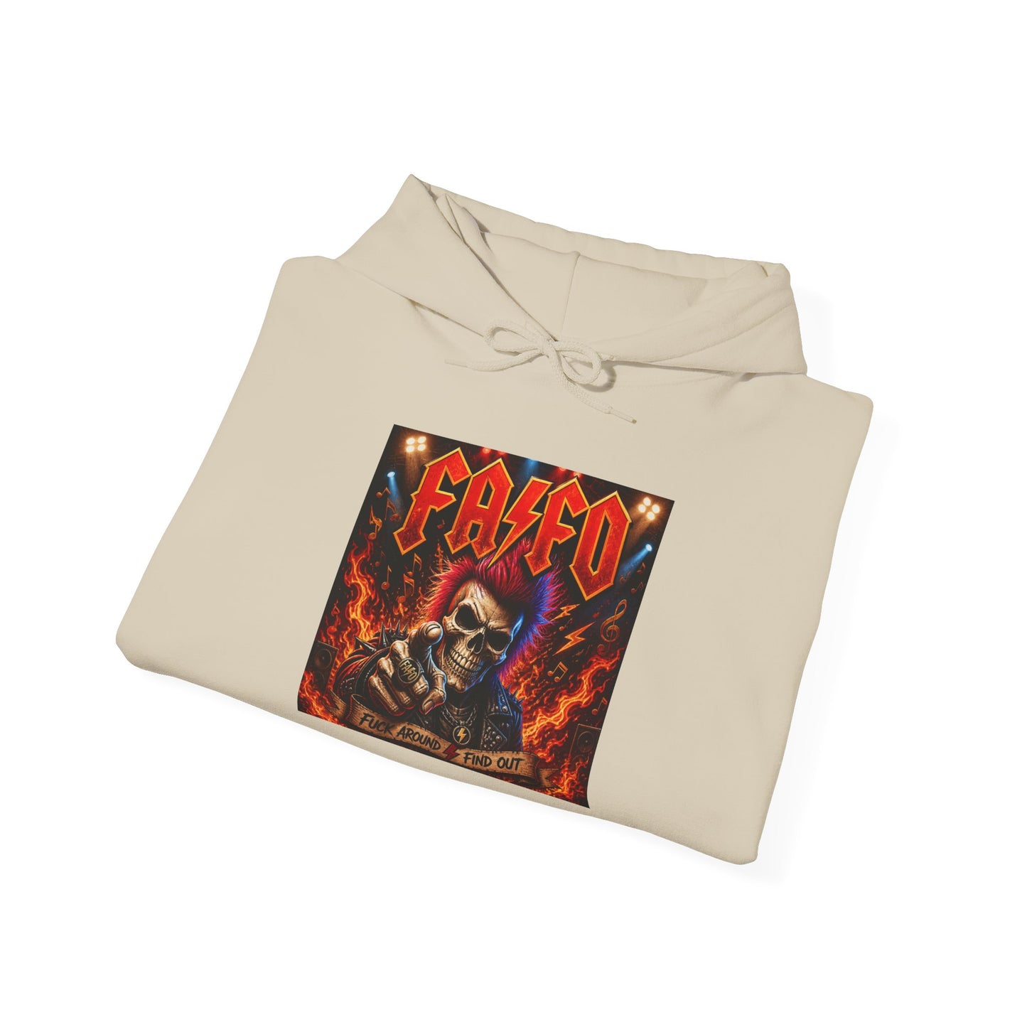 Skull Flames Hoodie — Retro Red Devil Graphic Pullover